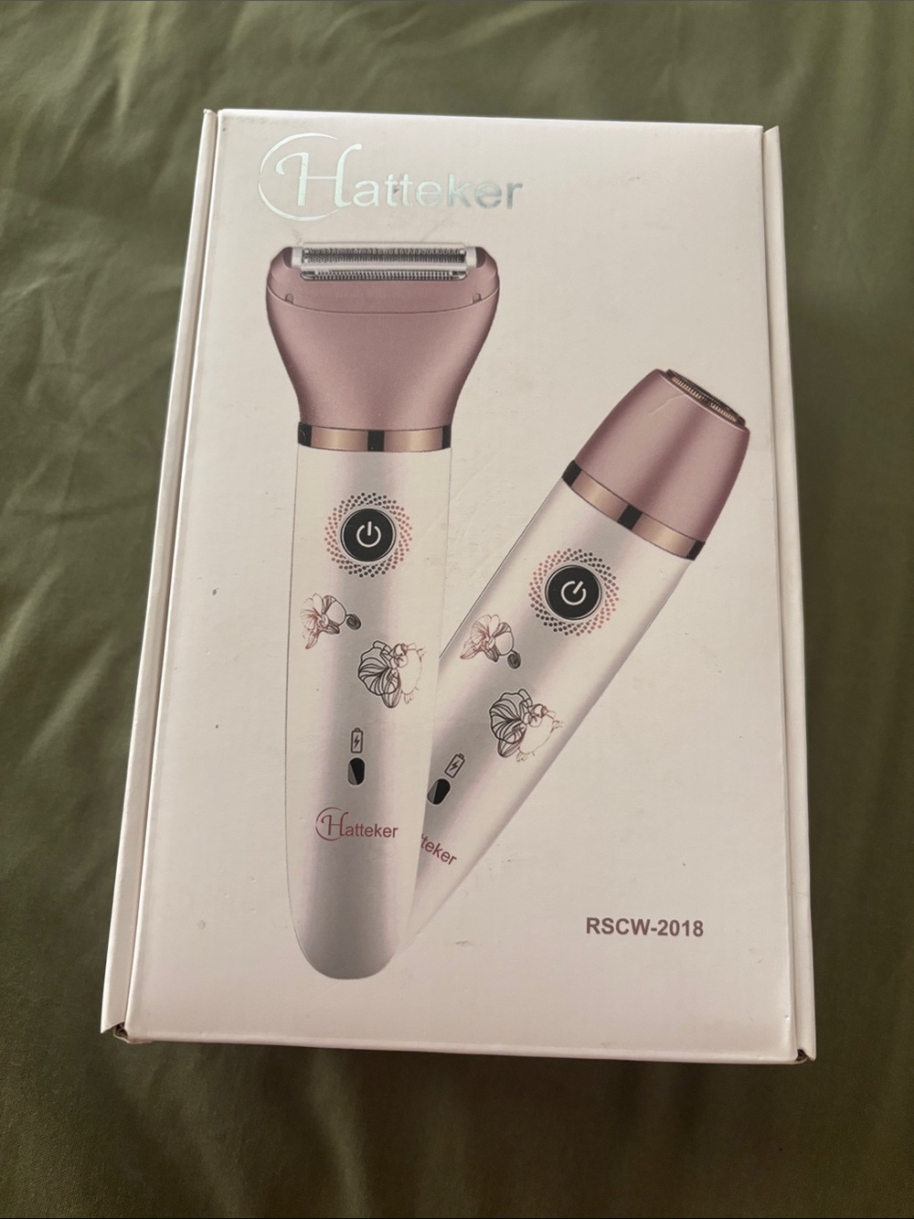 Rose Gold & White Women’s Electric Shaver